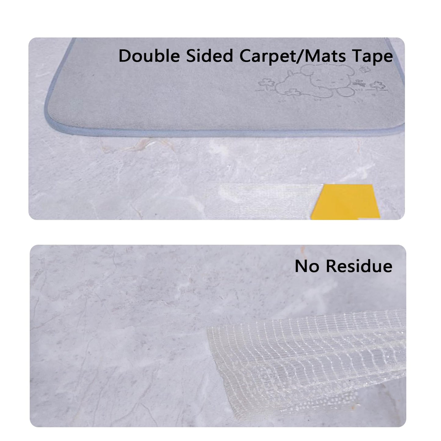 WENSSKKU Double Sided Fabric Tape Heavy Duty,Multifunctional Double Stick Carpet/Fabric Tape,1inch/2inchx33FT10m High Stickness Strong 2 Sided Tape 2 Rolls