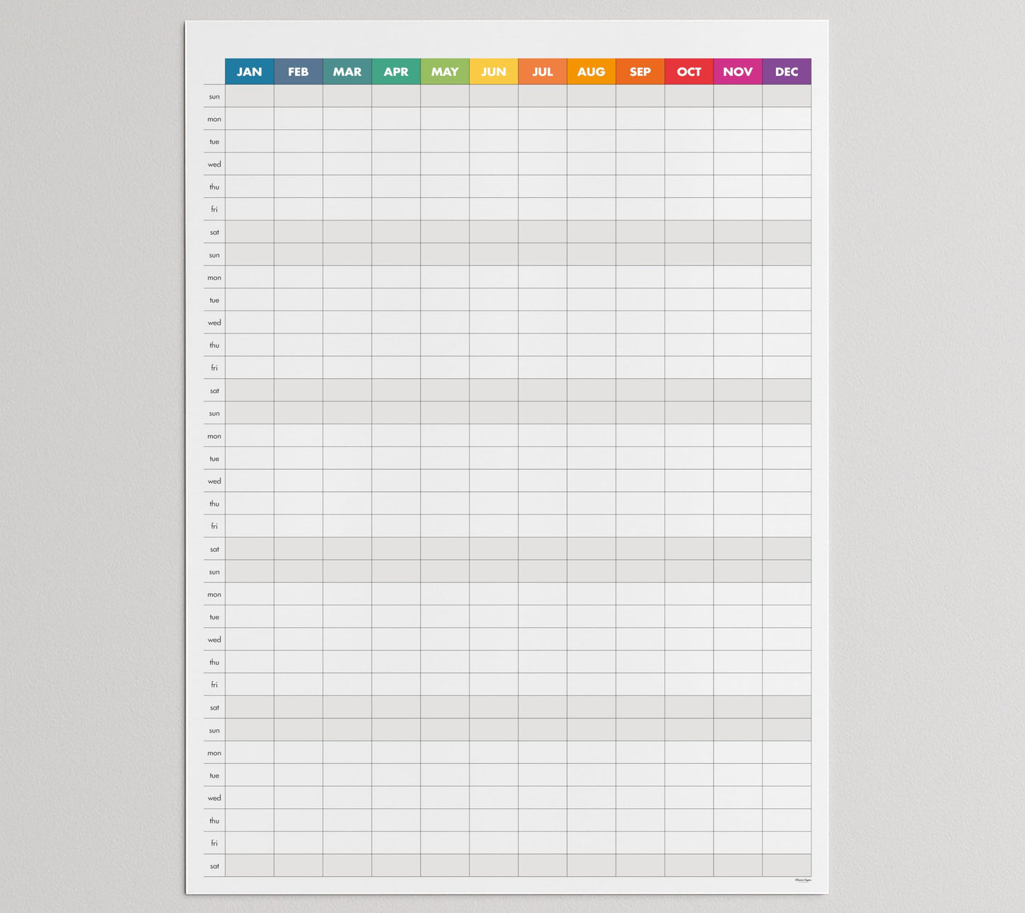Dry Erase Wall Planner (27×39 in) – Double-Sided Reusable Yearly Planner with Undated Planning Board & 2026 Calendar Reference, Large Laminated Write & Wipe Wall Calendar for Home, Office, Classroom— Rolled Poster.