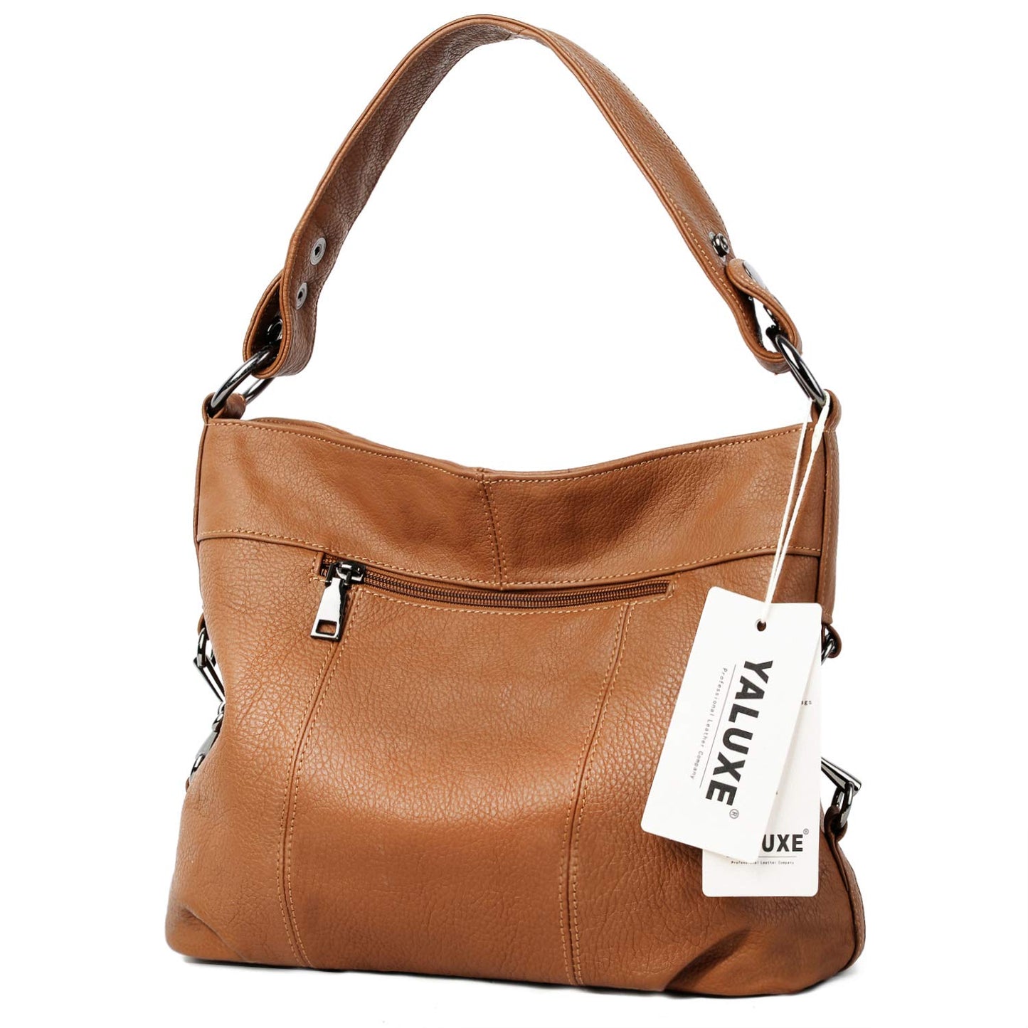 YALUXE Genuine Leather Shoulder Bags Stylish Hobo Handbags Purses Crossbody Bags for Women