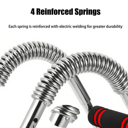 Crossunx Twister Arm Trainer, Chest Workout Equipment 10-Level Adjustable (30-110 lbs), Adjustable Chest Exerciser with 4 Springs for Men Women, Home Gym Strength Builder, Portable Muscle Toner