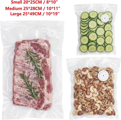 Handheld Vacuum Sealer for Food - Powerful Portable Meal Saver | Includes 20 Reusable Bags