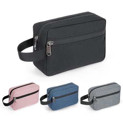 XQXA Toiletry Bag for Men, Hanging Dopp Kit Travel Bag for Men Women, Mens Travel Bag Shaving Bag for Toiletries Accessories (Black)