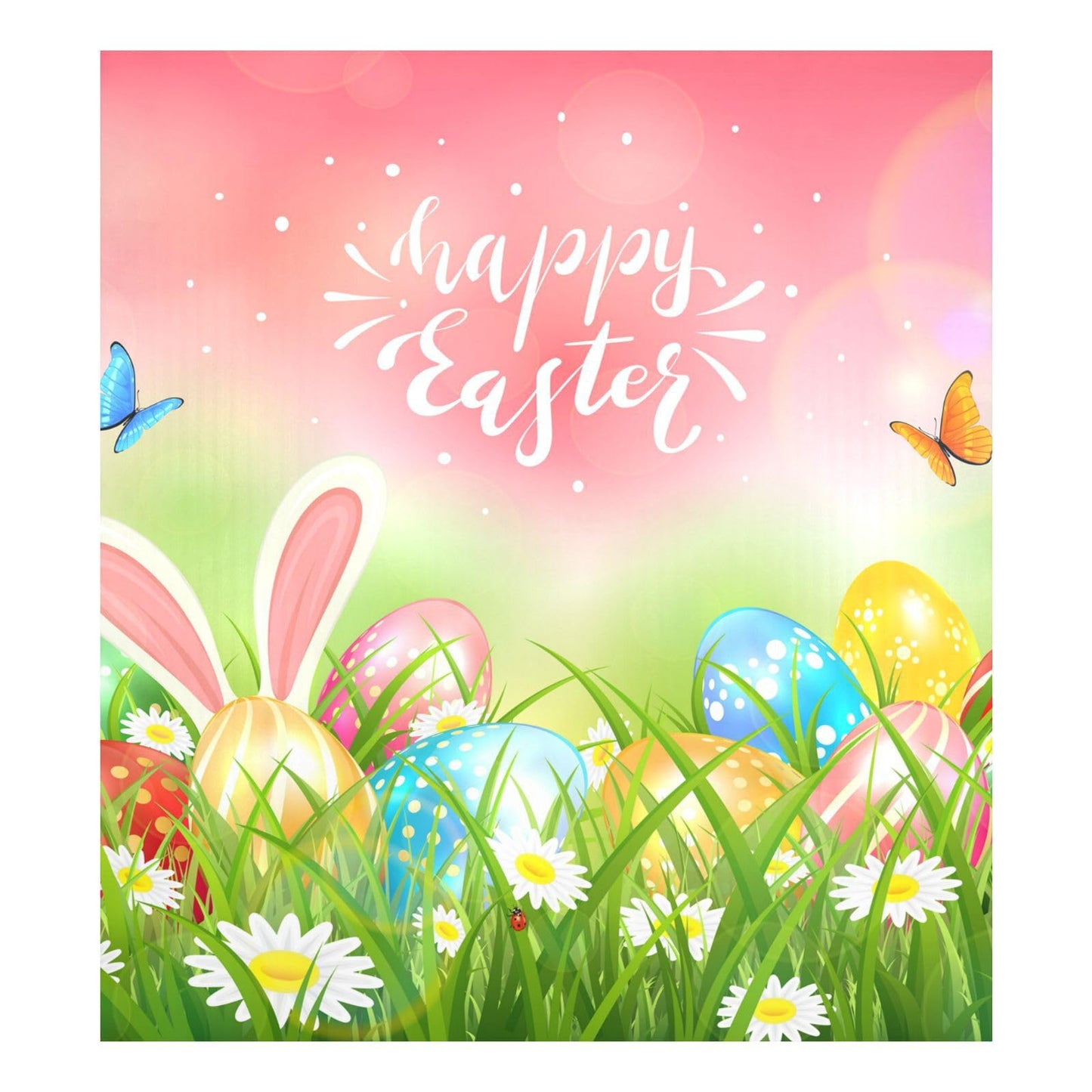 Kigai Easter Eggs Dishwasher Magnet Cover, Reuseable Kitchen Fridge Door Magnet Sticker, Waterproof Refrigerator Microwave Magnet Cover Hoilday Party Decor, 23 x 26 Inch