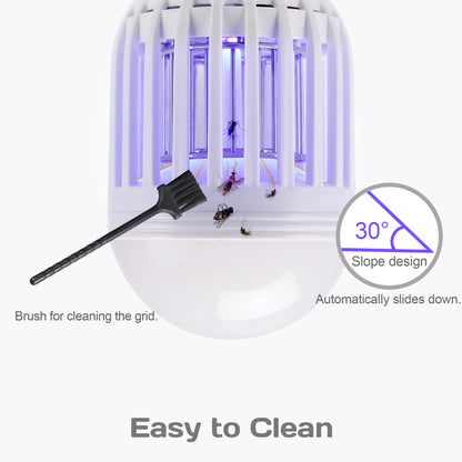 [2-Pack] BANPESTT Bug Zapper Light Bulb 2-in-1 Indoor Mosquito Zapper Gnat Trap- Electric Fly Insect Killer&Bug Catcher for Home Backyard Patio