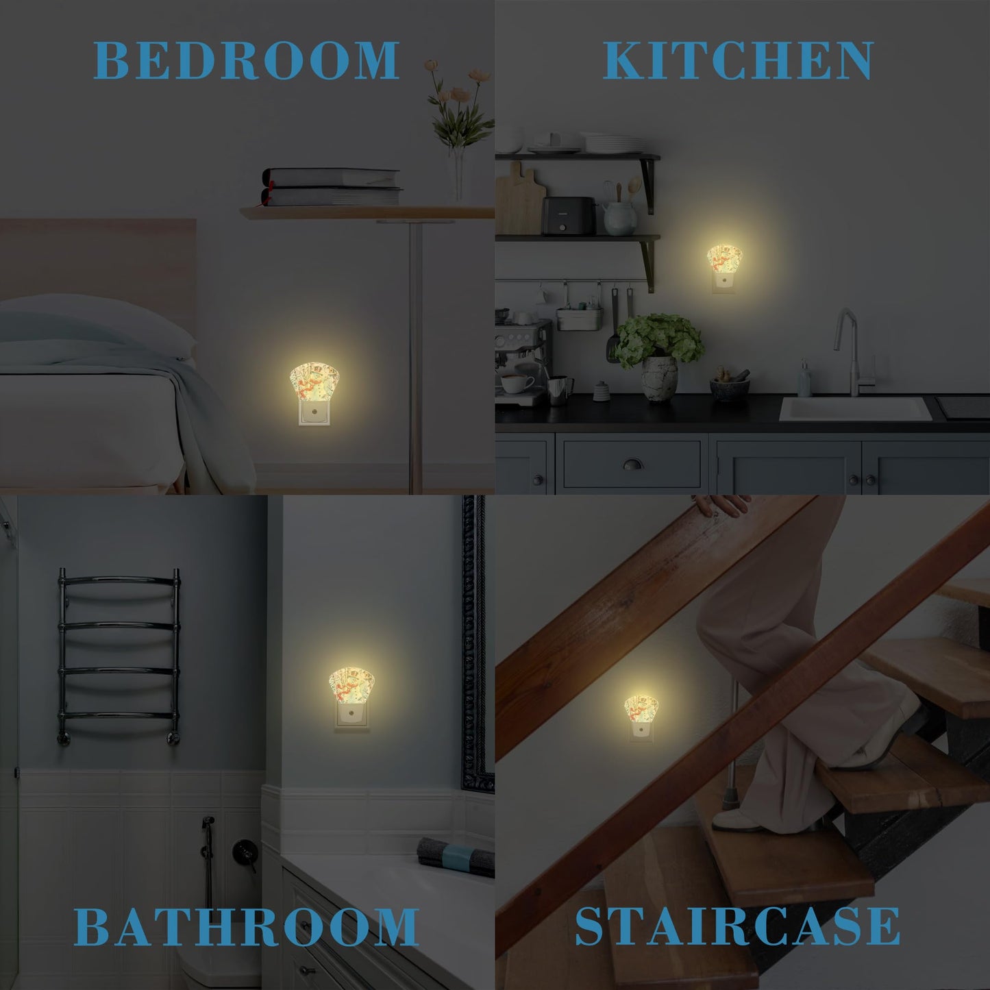 Uiaoiais Retro Christmas Snowman Night Light for Kids, Christmas LED Night Light Plug into Wall with Dusk to Dawn Sensor for Girls Boys Women Men Bedroom, Hallway, Kitchen, Bathroom, Stairs Decor