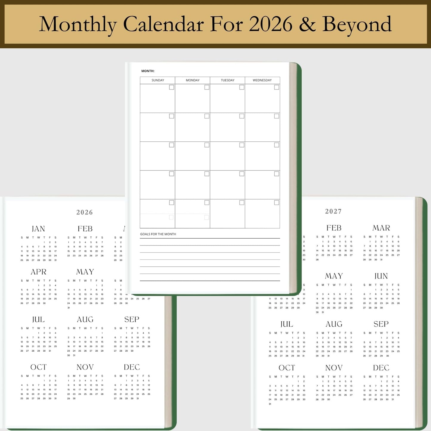 Time Blocking and ADHD Planner by Refine Days. 180 Undated Pages, To Do List, Hourly Schedule, Daily and Monthly Agenda. Time Management & Productivity Notebook. A5 (Green)