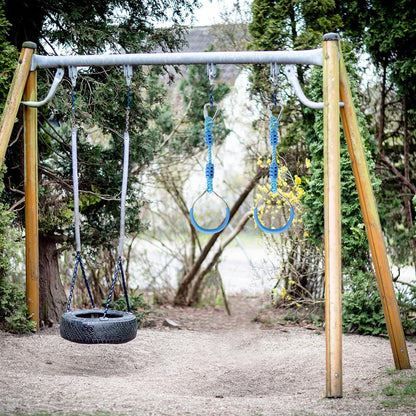 7 Colorful Ninja Ring Fitness Gymnastic Ring Outdoor Backyard Playground Training Equipment Play Set, Funny Jungle Gym Fist Hanging Swing Monkey Bars Ninja Warrior Obstacle Course Trapeze Accessories