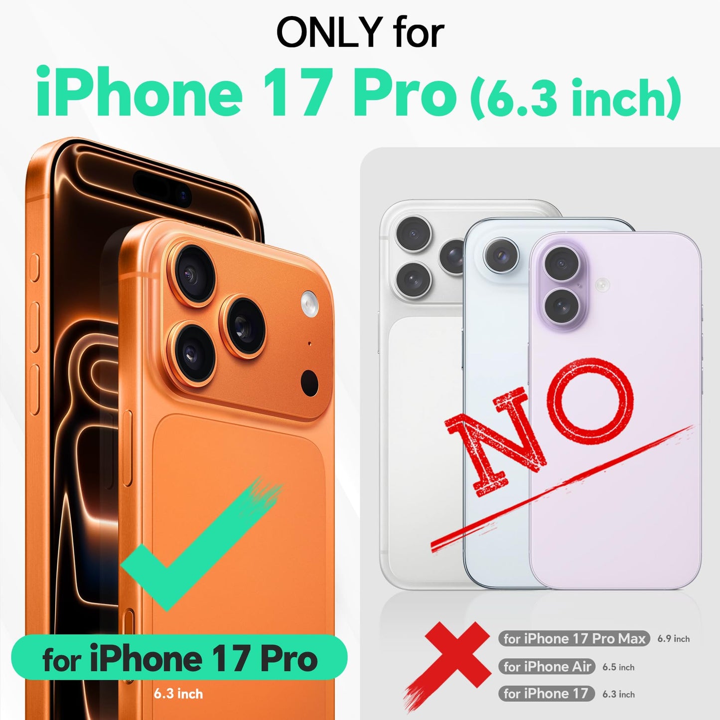 TUCCH Case Wallet for iPhone 17 Pro (6.3") 2025, Wrist Strap, Stand, RFID Blocking, 4 Card Holder, TPU Shockproof Shell, PU Leather, Magnetic Closure Folio Protective Cover, Deep Purple