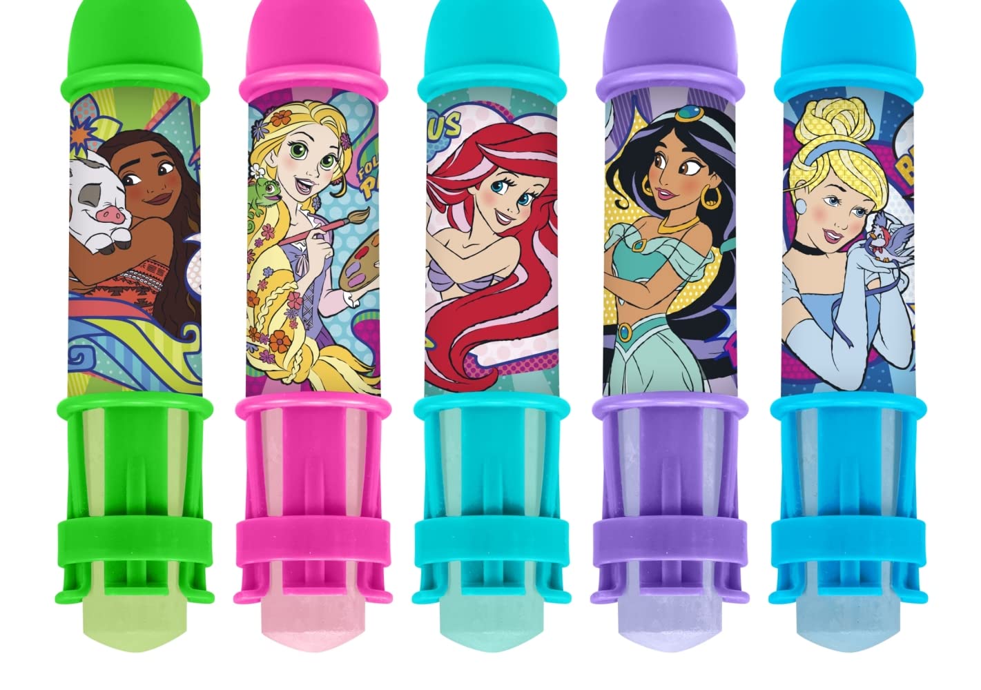 JA-RU Disney Princess Chalk Holder (1 Pack) Sidewalk Chalk for Kids - Kids Outdoor Play & Playground Toys - Non Toxic Jumbo Chalk for Boys and Girls - Birthday Gifts. B-6904-1
