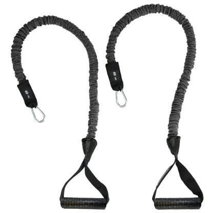 Resistance Cords - Cross Anchored Shoulder Resistance Bands - Ideal for Dynamic Warmups and Physical Rehab - One Pair of 40 lbs Cords - 4KOR Fitness