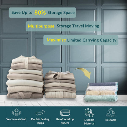 Nellivia 18 Pack Compression Bags for Travel, Roll Up Space Saver Bags for Clothes Storage, Compact Packing travel organizer for Luggage, Suitcase, Backpack, No Pump or Vacuum Needed