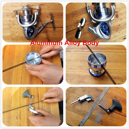 Diwa Spinning Fishing Reels for Saltwater Freshwater 3000 4000 5000 6000 7000 Spools Ultra Smooth Ultralight Powerful Trout Bass Carp Gear Stainless Ball Bearings Metal Body Ice Fishing Reels