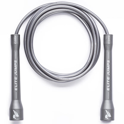 Elite Jumps Core Speed Jump Rope - 5mm PVC Fitness Skipping Rope for Boxing, Cardio & Training - Adjustable 10ft Length for All Heights, Durable Indoor/Outdoor Workout Equipment, Made in USA