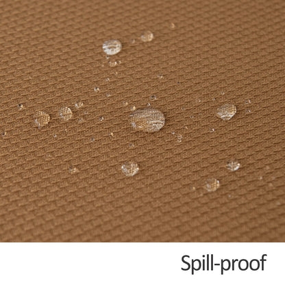 maxmill Textured Rectangular Tablecloth Water Resistance Antiwrinkle Spillproof Soft Jacquard Table Cloth for Fall Harvest Thanksgiving Parties and Holiday Dinners, 60 x 104 Inch, Amber Bronze