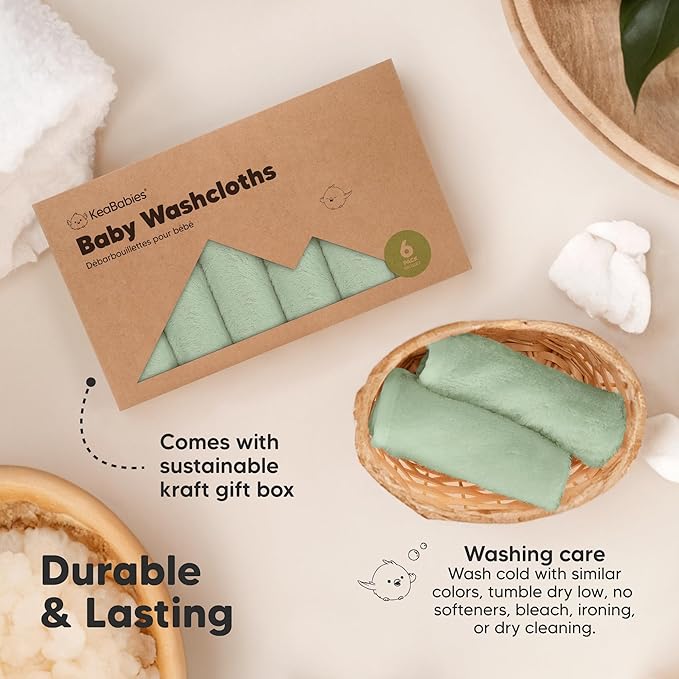 6-Pack Baby Washcloths