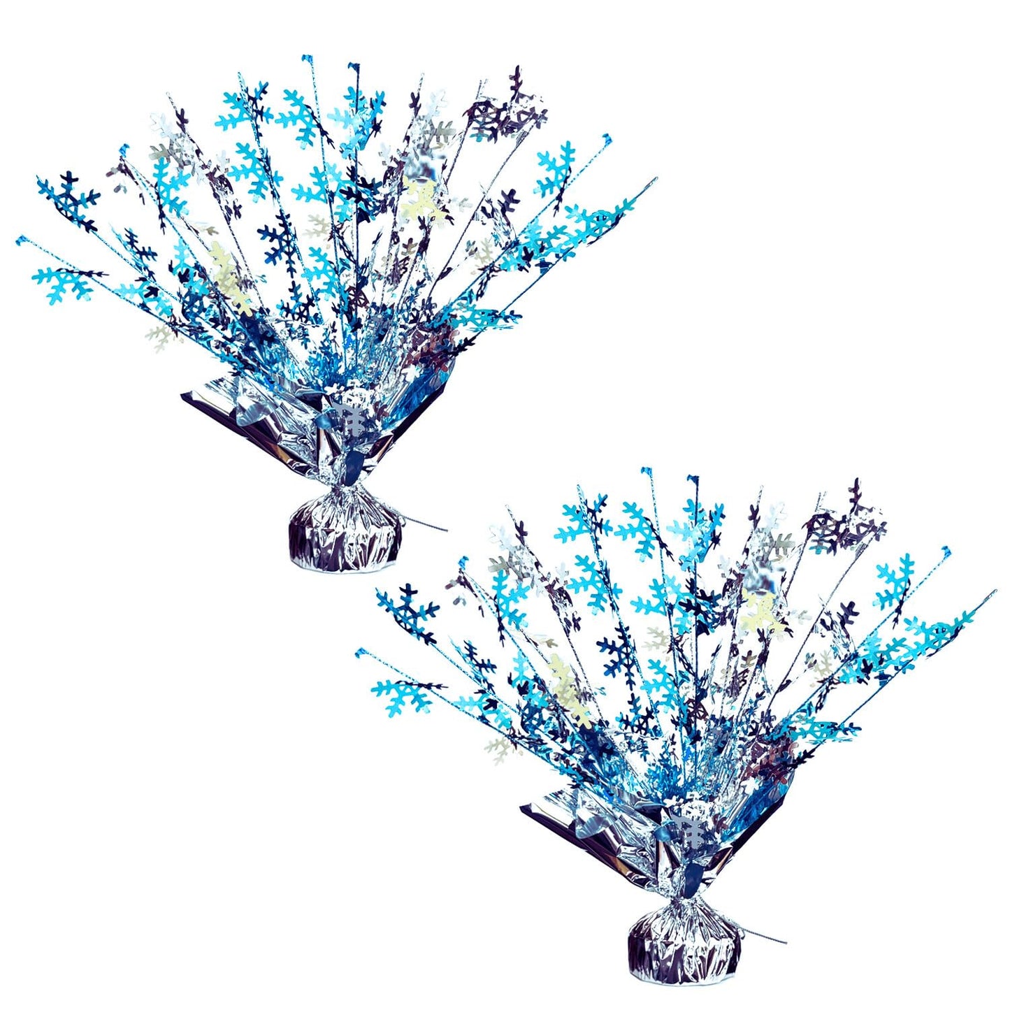 ALISSAR 2-Pack Snowflake Centerpieces-Holiday Table Decorations for Home Decor Birthday during Christmas