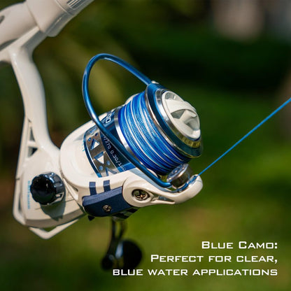 KastKing Superpower Braided Fishing Line, Blue Camo, 30 LB, 300+27 Yds