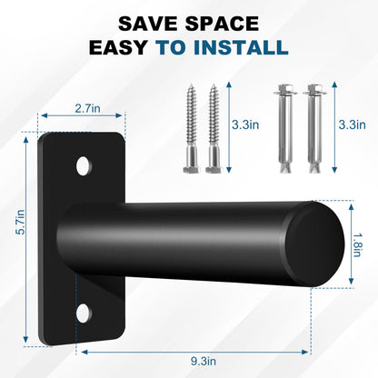 EVERYMATE Weight Plate Rack, Wall Mount Weight Plate Holder for Bumper Plates, Max Weight Capacity 330 lb, Home Gym Organizer