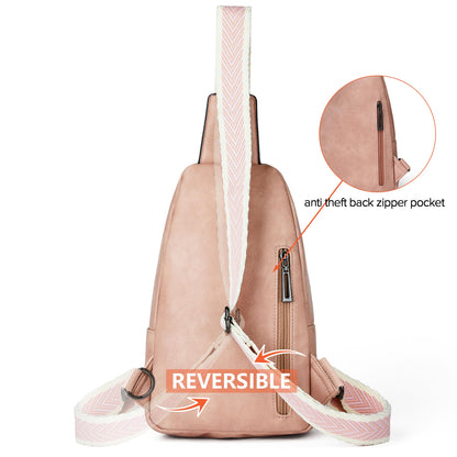 Sling Bag Crossbody Bags for Women Small Cross Body Bag Fanny Packs Chest Sling Purse for Daily Travel Leisure Sport