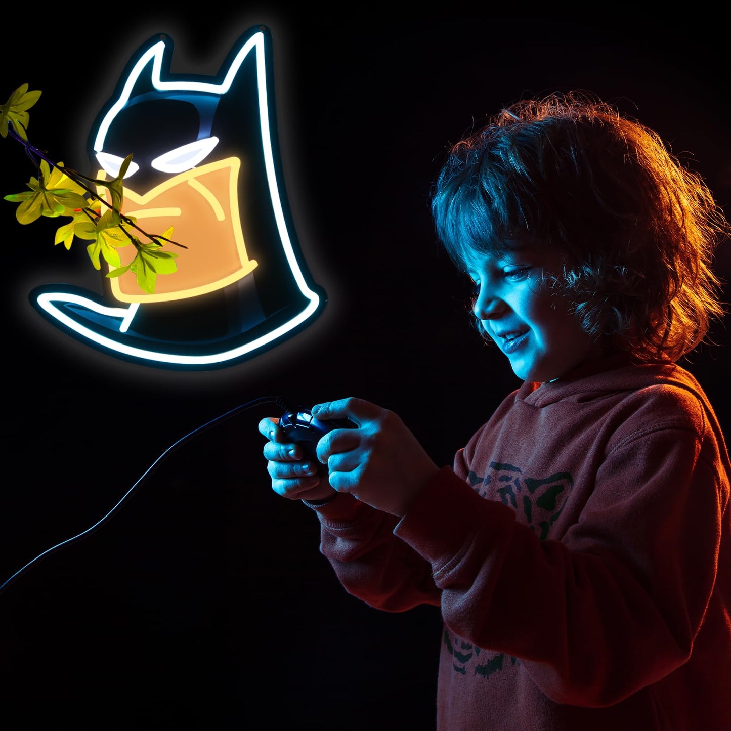 OIZEGO Bat Neon Signs for Wall Decor Neon Lights for Bedroom Led Business Signs Suitable for Man Cave Bar Pub Restaurant Christmas Gift Art