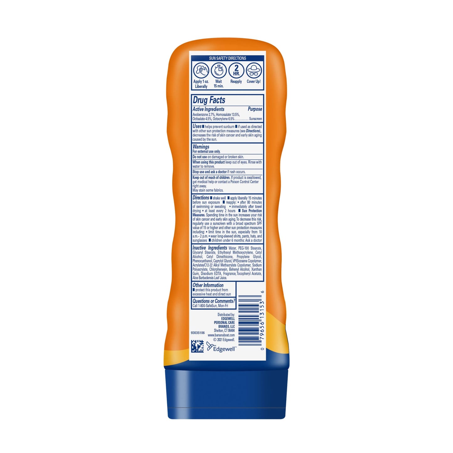 Banana Boat Sport Ultra SPF 60 Sunscreen Lotion, 8oz, Banana Boat SPF 60 Lotion, Oxybenzone Free, High SPF , Water-Resistant Sunscreen, 8oz