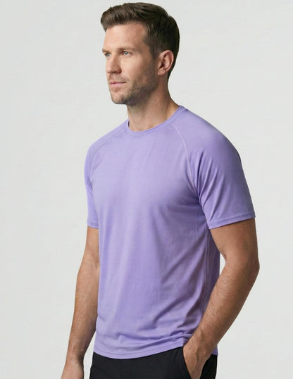 5 Pack Men’s Active Quick Dry Crew Neck T Shirts | Athletic Running Gym Workout Short Sleeve Tee Tops Bulk (Set 8, Small)