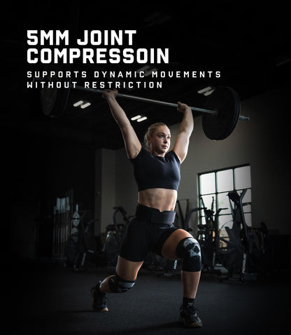 Gymreapers 5MM Knee Sleeves for Weightlifting, Squats, Powerlifting, and Functional Training – Compression Knee Support for Men & Women – Joint Protection & Recovery – Pair (Dread, Medium)