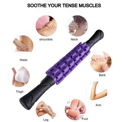Muscle Roller Stick Massager for Leg & Body, Lymphatic Body Roller Liposuction Massager Stick Relief Sore Muscle Tightness for Athletes, Yoga, Physical Therapy Liposuction