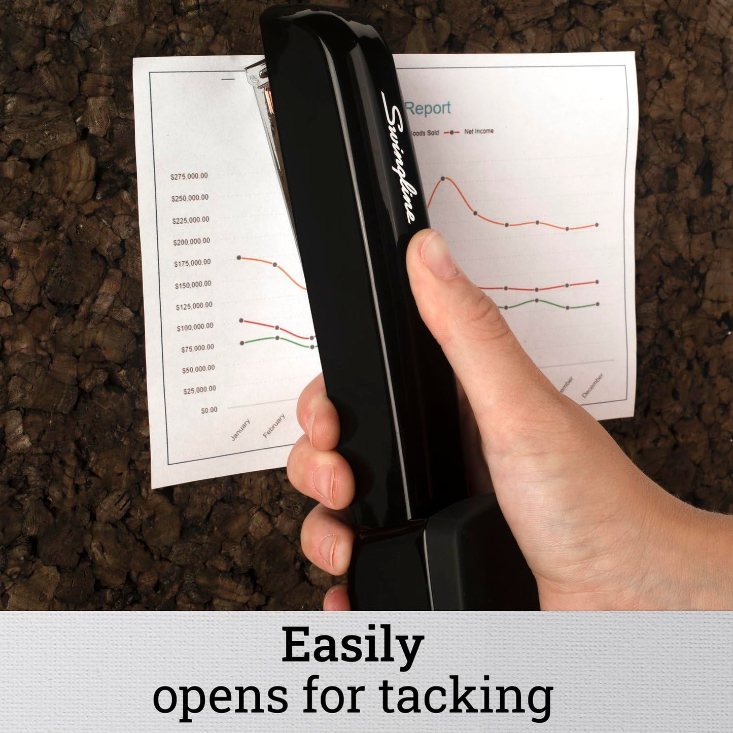 Swingline Stapler, 30 Sheet Capacity, 747 Business Stapler, Jam Free, Anti-Microbial, Metal, Black (74741)