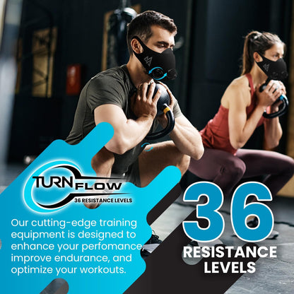 TRAININGMASK - Elevation Training Mask 2.0 - Resistance Training Mask®, High Altitude Mask, Workout Mask (Black, Medium)