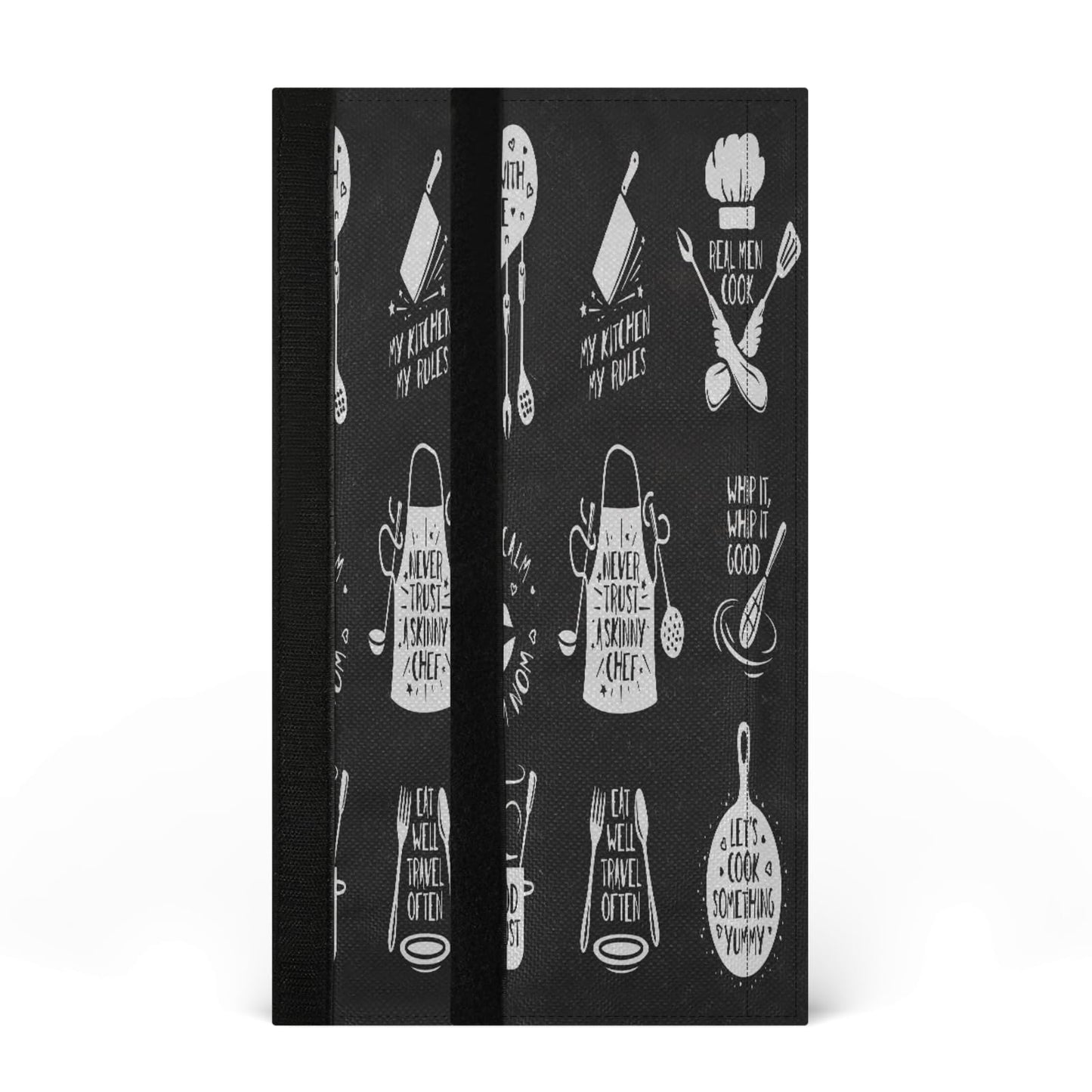 Kitchenware Cook Refrigerator Door Handle Covers Never Trust A Skinny Chef Kitchen Appliances Gloves For Microwave Dishwasher Fridge Door Cloth Protector 2pcs