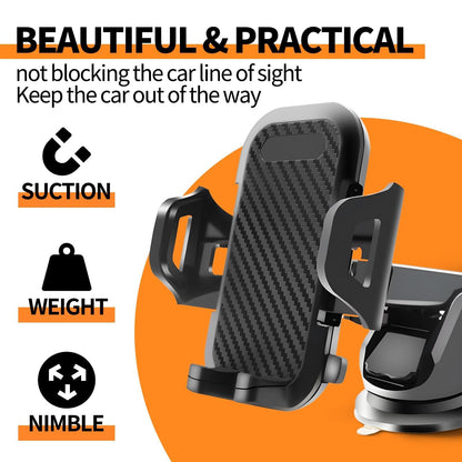 Phone Holder for car, Car Phone Holder Mount with Upgraded Metal Hook Clip for Air Vent, Car Mount Smartphones Holders