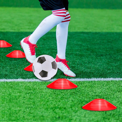YEXEXINM Professional Agility Ladder Speed Training Equipment Set-20ft Red Agility Ladder,12 Soccer Cones, 4 Agility Hurdles, Running Parachute, Suitable for Soccer Football Basketball Training