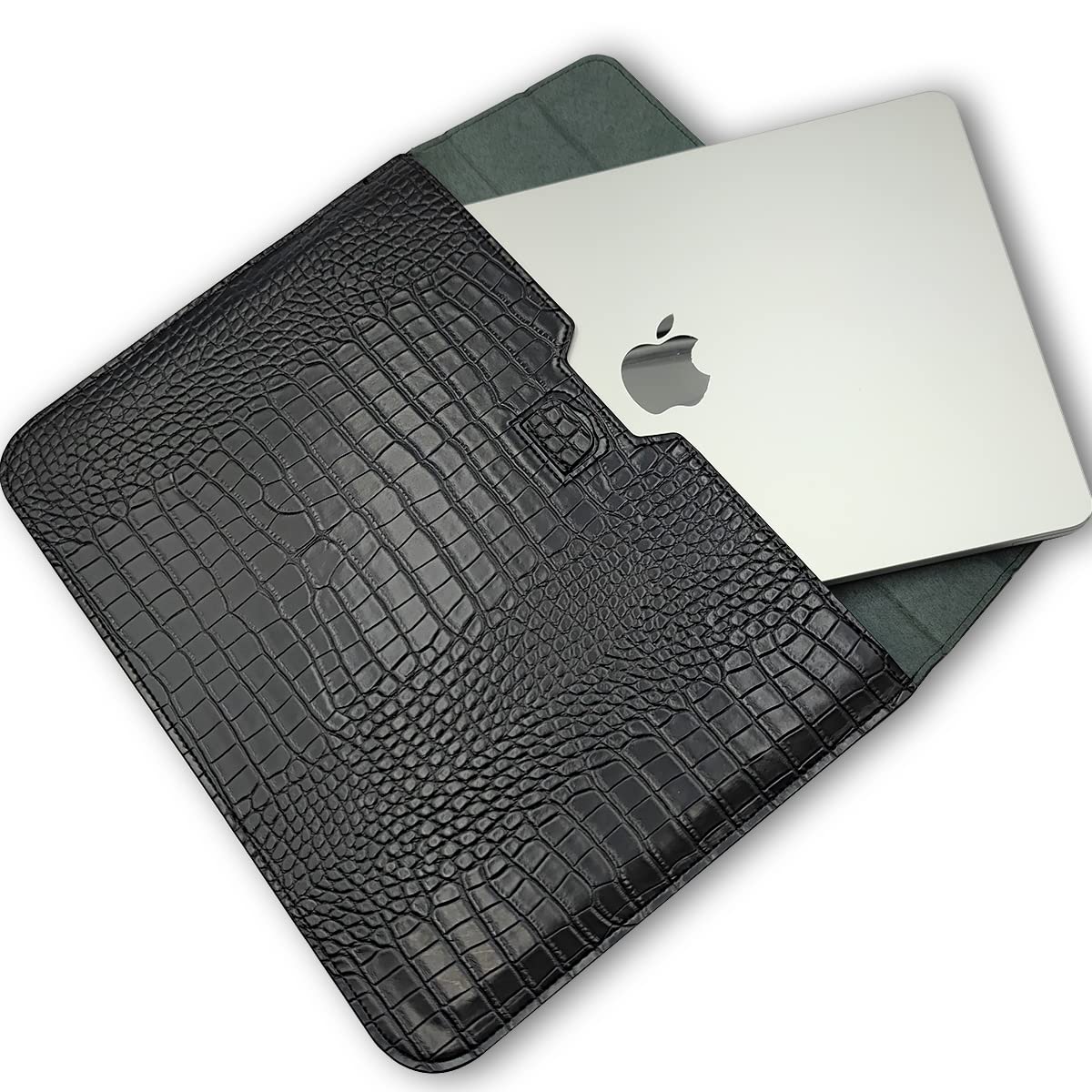LCMOCICO PU Leather Flap Style Case Laptop Sleeve for MacBook Neo 13 A3404 Air 13.6 inch 2026-2022 M5 A3449 M4 A3240 M3 A3113 M2 A2681 Air 13 2018-2021 Notebook Bag for Mac Pro 13 2016-2022, Black