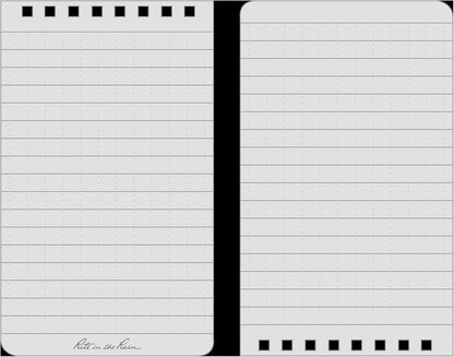 Weatherproof Top Spiral Notebook - Rite in the Rain | 3" x 5", Black Cover, Universal Pattern, 3 Pack