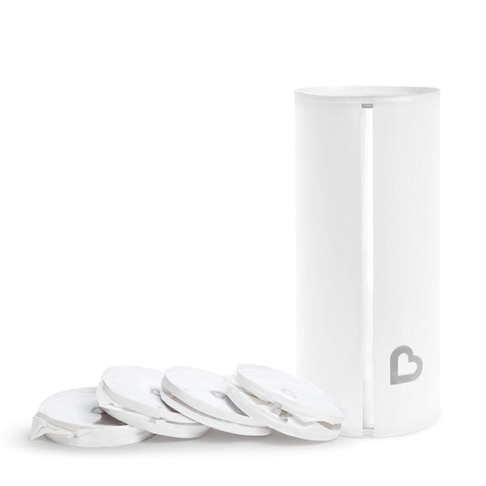 Munchkin® Toss™ Portable Disposable Diaper Pail, Holds up to 150 Newborn Diapers, 5 Pack, White