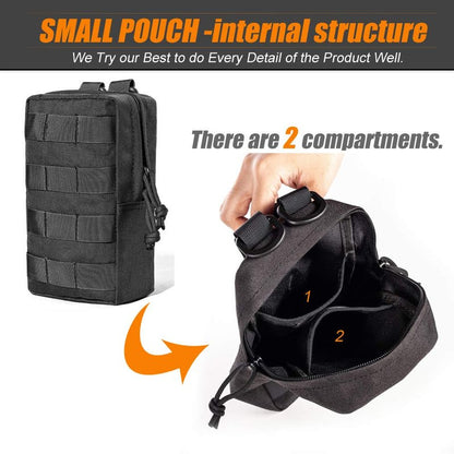 Upgraded Sports Water Bottles Pouch Bag, Drawstring Molle Water Bottle Holder - Mesh Bag Tactical Hydration Carrier (3 Pouch)