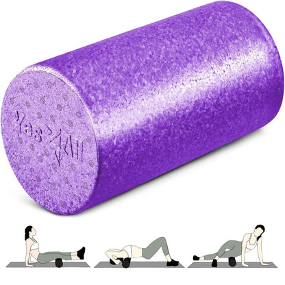 Yes4All High-Density EPP Round Back Roller Foam, Exercise Foam Roller for Yoga, Pilates & Stretching - 12, 18, 24, 36 inch