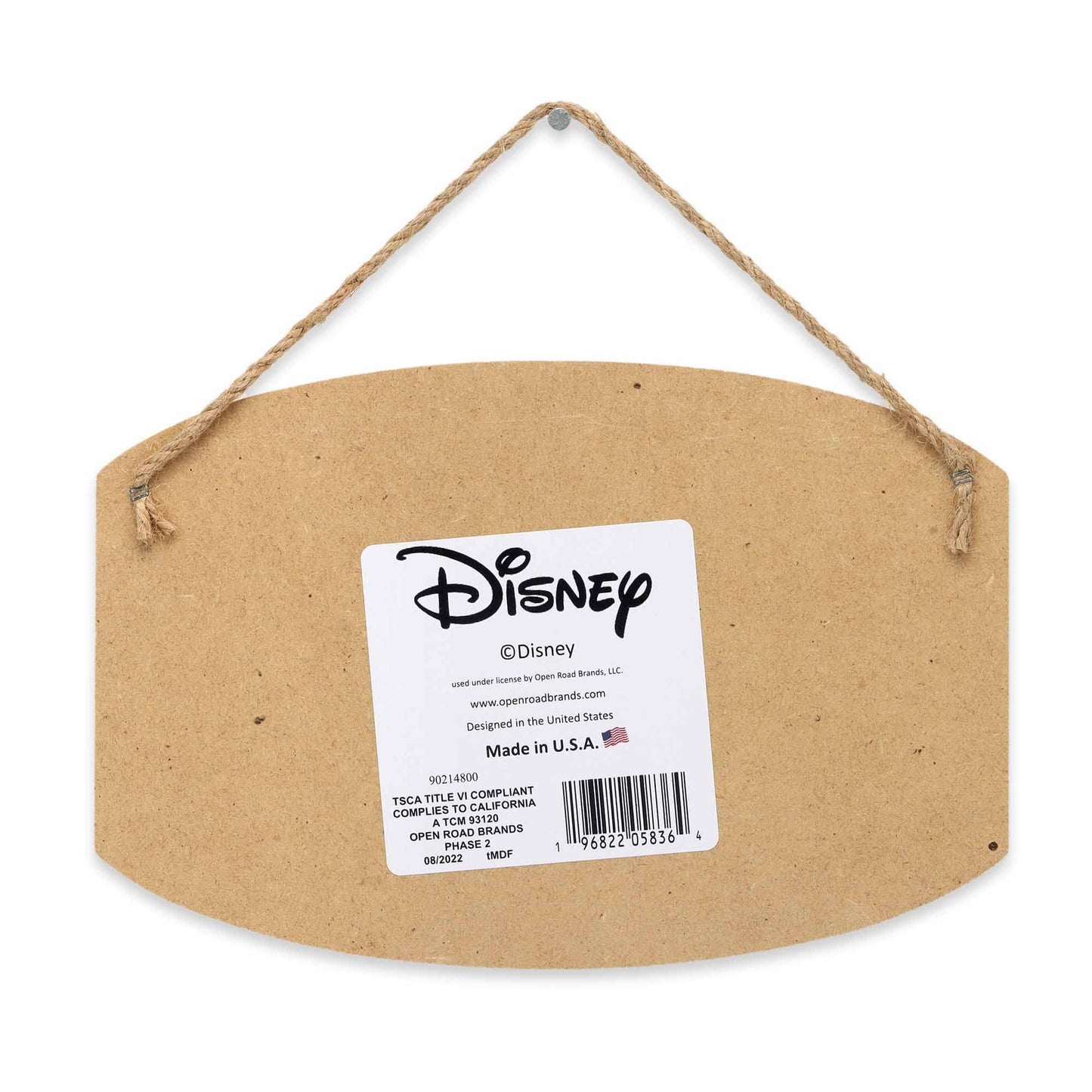 Disney Lilo and Stitch Welcome to Paradise Hanging Wood Wall Decor - Adorable Stitch Sign for Home Decorating
