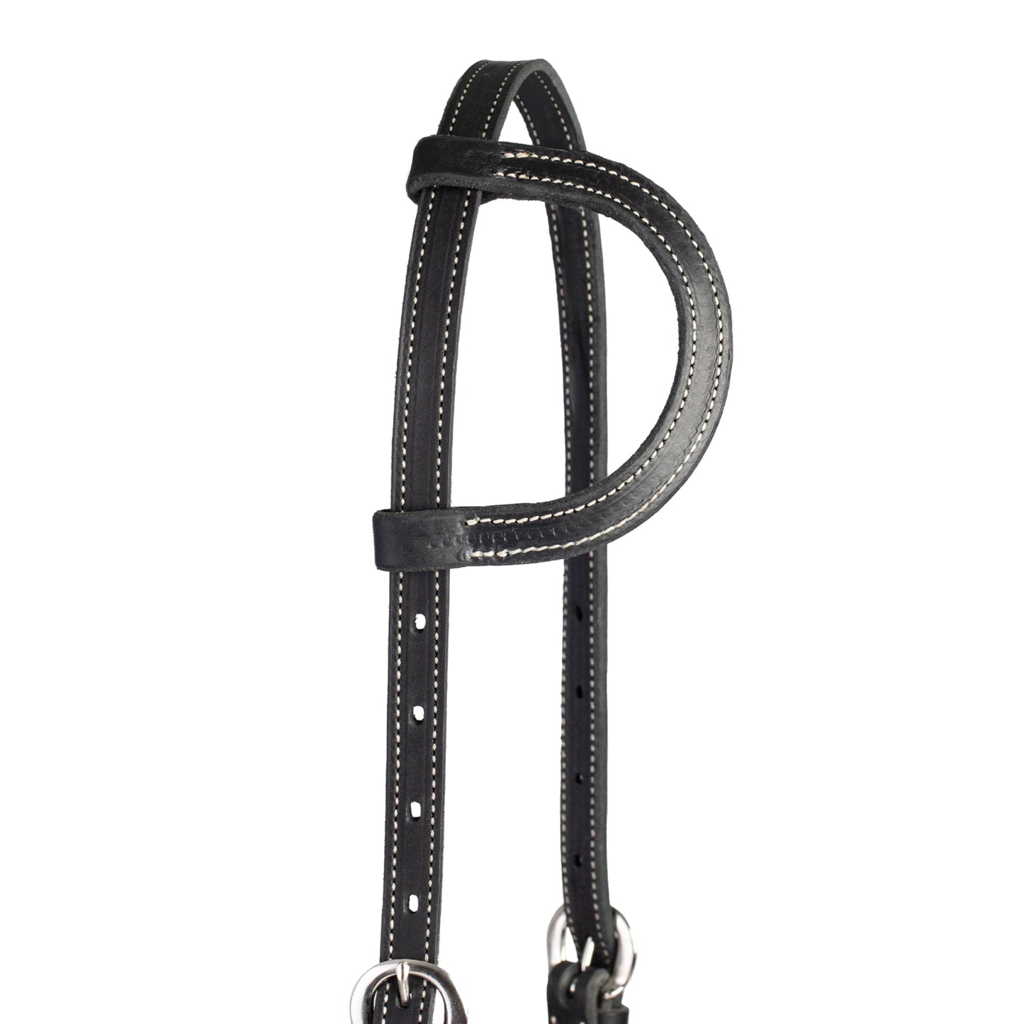 Weaver Leather Flat Sliding Ear Headstall , Black, Horse