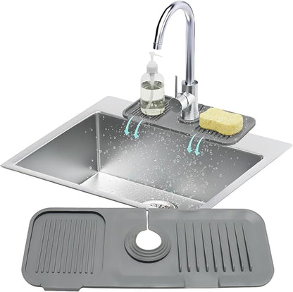 14.6” Silicone Faucet Mat For Kitchen Sink, Kitchen Sink Splash Guard Behind