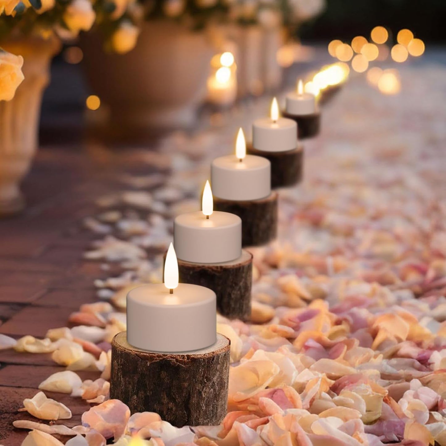 Wondise Rechargeable Tea Lights with Remote and Timer, 12 PCS Battery Operated 3D Wick Flickering Flameless Candles with Charging Base for Halloween Christmas Decor(1.6" x 1.9")