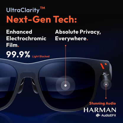 VITURE Pro XR/AR Glasses, 135" 120Hz 1000Nits Display, Harman Audio, Electrochromic Film, Myopia Adjustments, for iPhone 16/15/Android/Mac/PC/Steam Deck,First-ever Immersive XR Experience for Switch 2