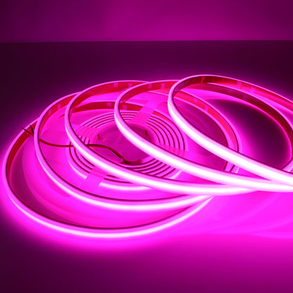 LEDENET COB LED Strip Lights Pink 480LEDs/m DC12V 16.4ft/5m Waterproof IP67 High Density LED Rope Lights for Outdoor Cabinets Desks Party DIY Decor