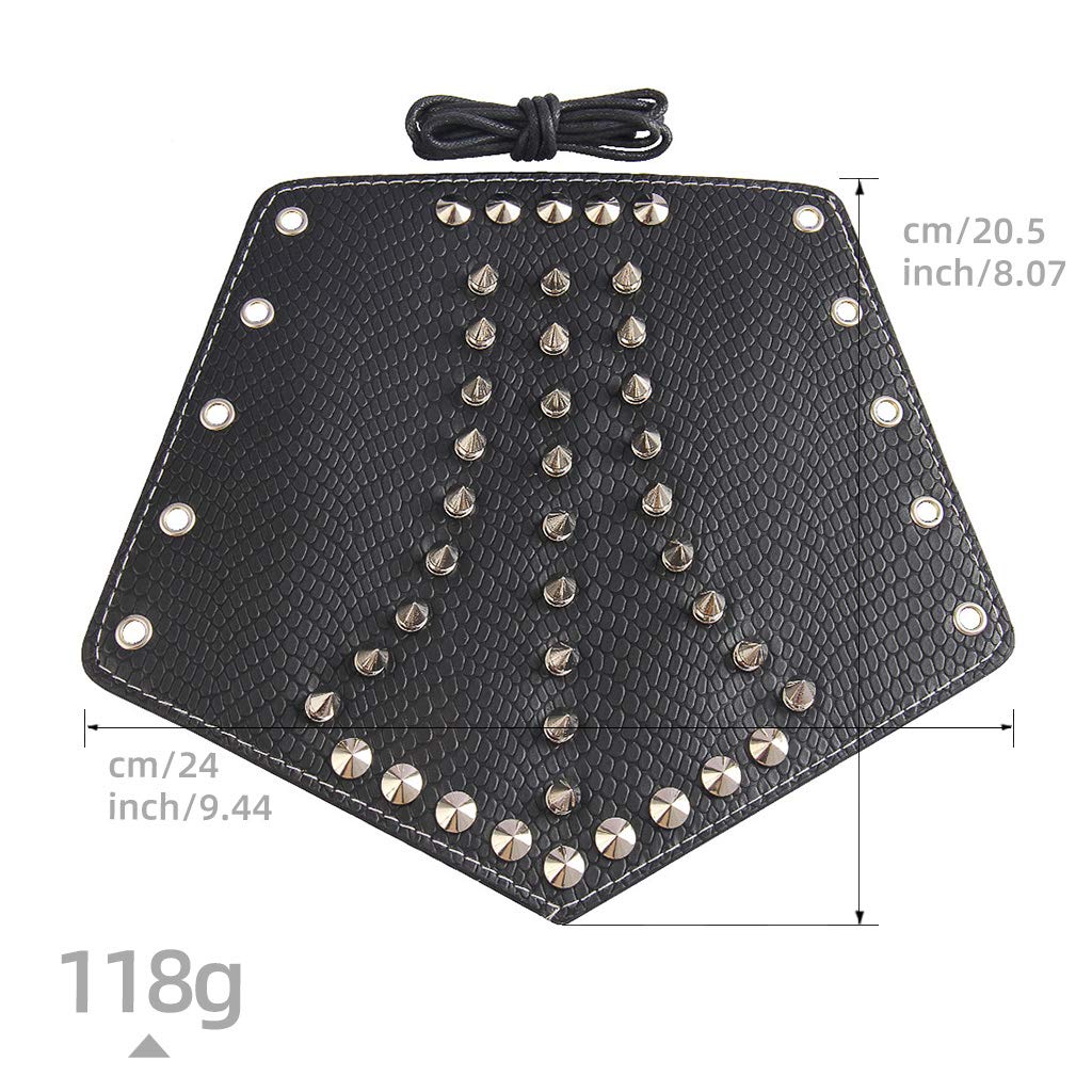 GelConnie Leather Bracers Gothic Spike Gauntlets Wristband Medieval Knight Armor Leather Wrist Guard Arm Cuffs Black Arm Guards Armband Halloween Cosplay Costume