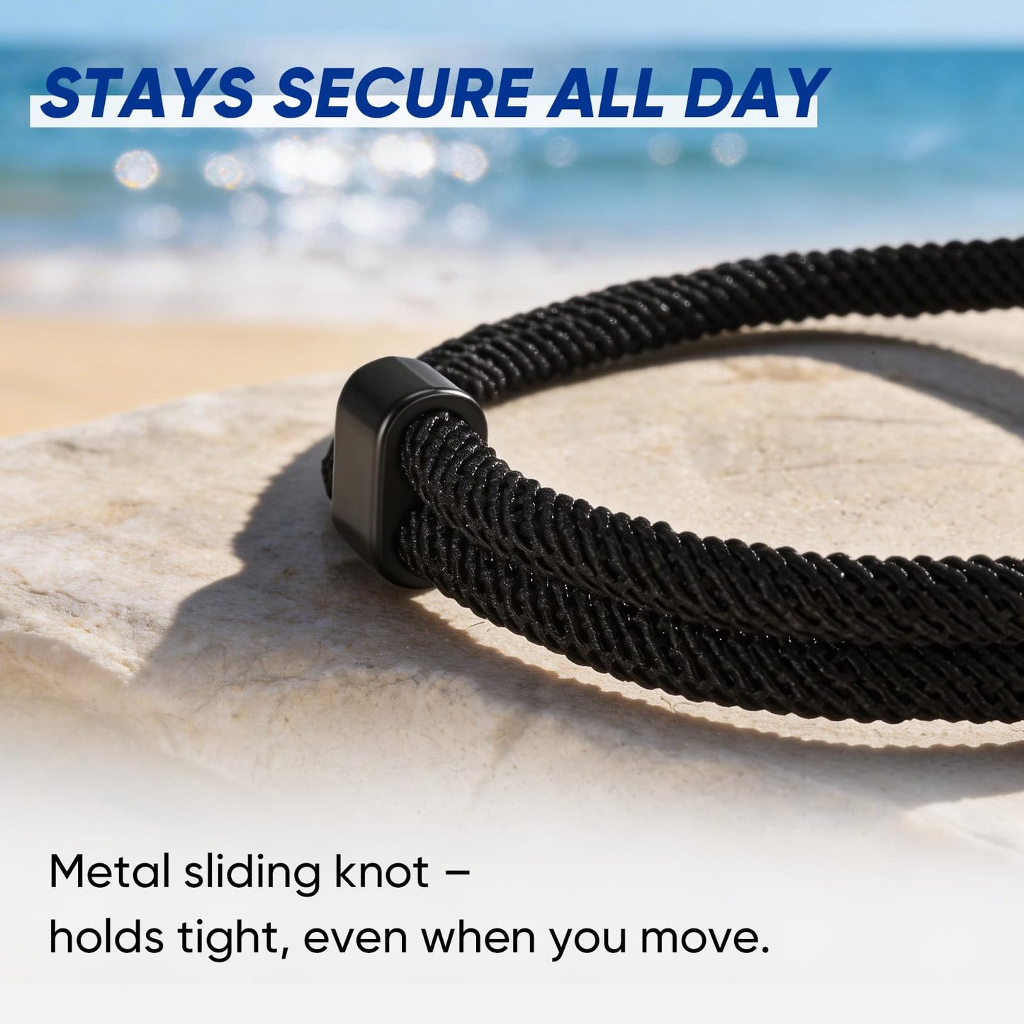 Nautical Braided Rope Bracelets for Men - Adjustable Braided String Bracelet, Handmade Summer Beach String Bracelet with Metal Knot, Friendship Wristband Rope Bracelets Jewelry Gifts for Men Women