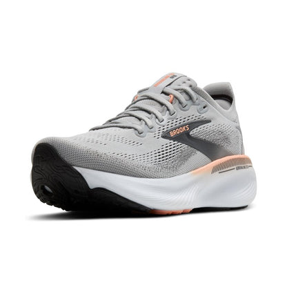 Brooks Women’s Adrenaline GTS 25 Supportive Running & Walking Shoe - Grey/Blackened Pearl/Coral - 9.5 Wide