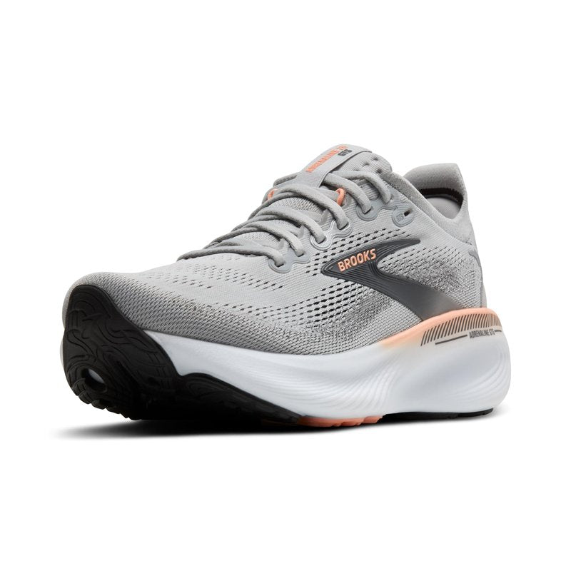 Brooks Women’s Adrenaline GTS 25 Supportive Running & Walking Shoe - Grey/Blackened Pearl/Coral - 6 Medium