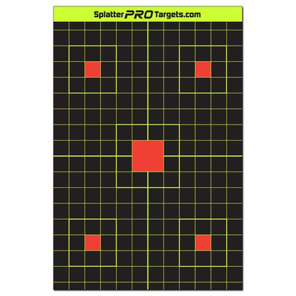 12x18 Splatter Targets. Shots Burst with a Bright Splatter Upon Impact. Instantly See Your Shots. (10)