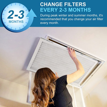 LotFancy 20x20x1 Air Filter MERV 13 4-Pack, Actual Size: 19.75"x19.75"x0.75", Electrostatic Pleated HVAC Furnace Air Filter, Captures Pet Dander Smog Smoke